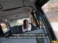 Jenifer Jane gets eaten out and screwed in the taxi
