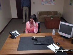 Fucking sporty soccer mom with nice tits at the office