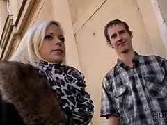Neighbor gets paid to fuck blonde for wedding bride's pleasure - POV reality porn