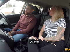Louise Lee fucks driving school boss for free lessons