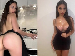 Busty Asian Model Pounded - Blowjob