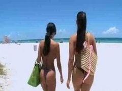 Ava And Miss Raquel Meets Guys At The Beach