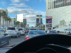 Car blowjob - Road Head On The Las Vegas Boulevard Oral - Amateur