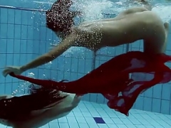 A duo redheads swimming SUPER HOT!!!