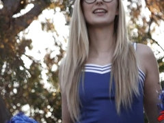Blonde Cheerleader Alexa Grace Gets Her Wet Pussy Fucked