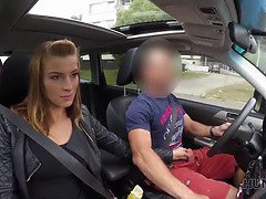 Victoria Daniels gives a stranger a public handjob for cash while her cuckold watches in awe
