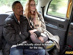 Lenina Crown and British Redhead Get Their Pussy Pounded by Massive BBC in Fake Taxi Taxi