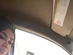 Blowjob in car for big tits Shemale