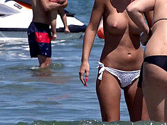 spycam Beach humungous Boobs Topless Amateur Hot Teens HD video