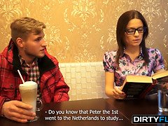 Lizaveta Kay - Cumshot on nerdy glasses