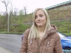 Blondine, Paar, Handjob, Hd, Masturbation, Im freien, Öffentlich, Rasiert