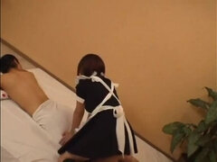 Peeping maid massage