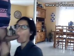 Blowjob, Dick, Glasses, Hd, Mature, Milf, Sucking, Webcam