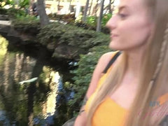 Amateur, Big ass, Blonde, Fingering, Orgasm, Outdoor, Petite, Voyeur