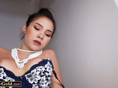 Asiatisch, Blasen, Vollbusig, Schwanz, Selbstgemacht, Lingerie, Pov, Thai