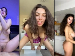 Hairy Busty Goon Babes in French Compilation with Masturbation
