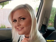 Madison Hart first time car head and deep POV doggy style sex