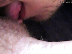 Amateur, Big clit, Clit, Closeup, Couple, Cum in mouth, Licking, Pussy