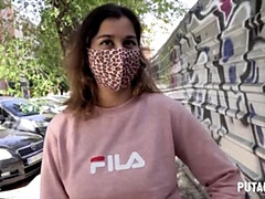 Spanish Seductress Ana Milka Gets Fucked by Torbe in the Streets