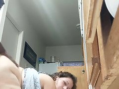 Amateur, Gorda, Negro, Mamada, Polla, Casero, Interracial, Cocina