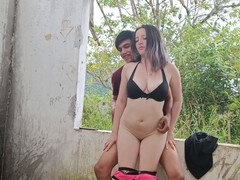 Mamadas profundas, sexo al aire libre, sucking dick