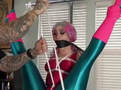 Américain, Bondage domination sadisme masochisme, Bondage, Nylon, Orgasme, Esclave, Spandex, Vibromasseur