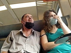 Sucer une bite, Couple, Français, Masturbation, Mère que j'aimerais baiser, De plein air, Public, Train