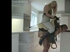 mistress riding on her slave