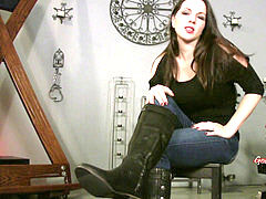 Boot, female dom, boot worship