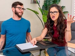 Nerdy stud Eliza Ibarra roughly fucked by her lovely math teacher