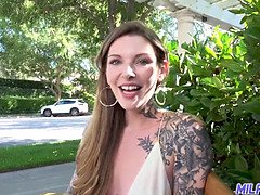 Big cock, Blowjob, Cougar, Fingering, Milf, Pov, Shaved, Tattoo