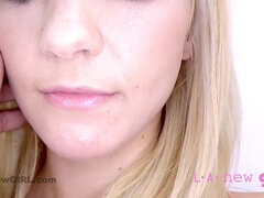Pretty Blond Teenager Gets Facial & Shagged At POINT-OF-VIEW Casting
