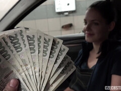 Carwash Beauty - Anie darling has POV sex for quick cash - euro reality porn