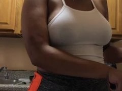 Big ass, Black, Busty, Kitchen, Latina, Redhead, Solo, Tits