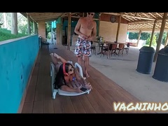 Big cock, Cumshot, Doggystyle, Massage, Milf, Outdoor, Public, Surprise