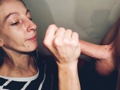 Gargle, ball sucking, handjob