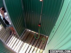 Public Spycam Caught Girl in Shower