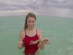 Amateur, Playa, Culo grande, Pov