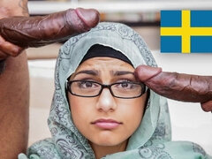 Interracial Sex with busty muslim arab whore - threesome hardcore with mia khalifa