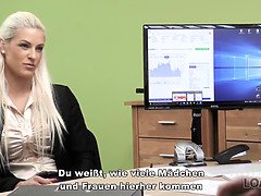 Beauty, Blonde, Blowjob, European, Masturbation, Mom, Office, Pussy