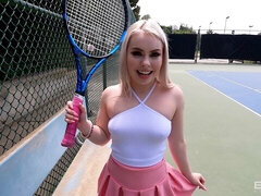 Haley Spades Goes Buckwild At A Public Tennis Court