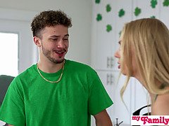 Blondine, Bruder, Handjob, Hardcore, Hd, Orgasmus, Muschi, Titten