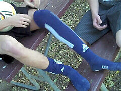 Feet, Gay, Outdoor, Pov, Public, Socks