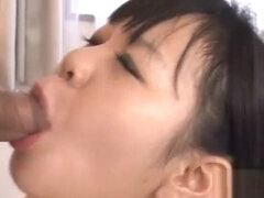 Asian teen enjoys deepthroat