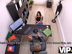Cecile Raven's hungarian casting interview ends with her getting drilled by her horny loan officer