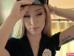 Beauty, Blonde, Blowjob, Doggystyle, Police, Sucking, Teen, Tits