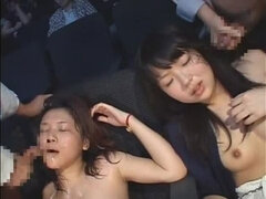 Fabulous Japanese whore Miharu Izawa, Akari Satsuki, Minako Uchida in Incredible Cunnilingus, Group Sex JAV clip