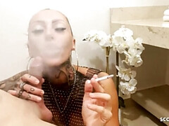 GERMAN MOM KADA SMOKING BJ FOR STEP SON ON HOLIDAY TRIP