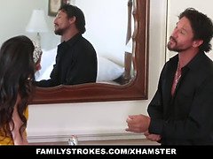 Tommy Gunn & Angel Del Rey: Step-daughter Tricks Stepdad into a Massive Fuckfest