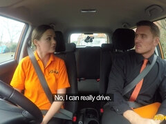 Fake Driving School - Backseat Oral Intercourse And Deep Creampie 1
